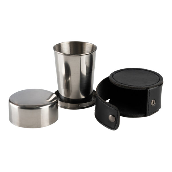 311061 Opvouwbare beker RVS groot2 Opvouwbare beker van 100% RVS Inhoud: 150ml.