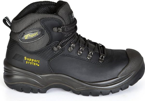 Gri Sport 803L S3 <div>Merk: <span id="bestelnummer">Gri-Sport</span></div> <div>Materiaal: <span id="bestelnummer">Leder / nitrile</span></div> <div id="tekst"> Zeer fraaie, waterafstotende veiligheidsschoen. Uitgevoerd met stalen tussenzool en overneus. <div class="colordesc">Zwart</div> </div>