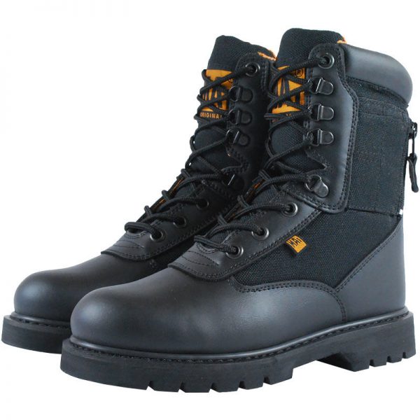 MA 1 Boots1 <div>Merk: <span id="bestelnummer">Km</span></div> <div>Materiaal: <span id="bestelnummer">Leder met canvas</span></div> <div></div> <div> De MA-1 Boot is stevige en robuuste hoge schoen met extra opbergvakje, MA-1 Boot is voorzien van een stalen neus De MA-1 Boot past zeer goed bij de MA-1 bomberjacks. <div class="colordesc">Zwart</div> </div>