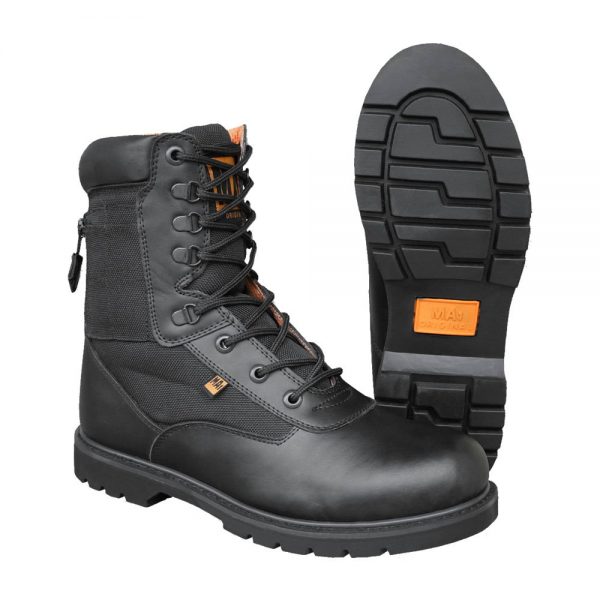 MA 1 Boots2 <div>Merk: <span id="bestelnummer">Km</span></div> <div>Materiaal: <span id="bestelnummer">Leder met canvas</span></div> <div></div> <div> De MA-1 Boot is stevige en robuuste hoge schoen met extra opbergvakje, MA-1 Boot is voorzien van een stalen neus De MA-1 Boot past zeer goed bij de MA-1 bomberjacks. <div class="colordesc">Zwart</div> </div>