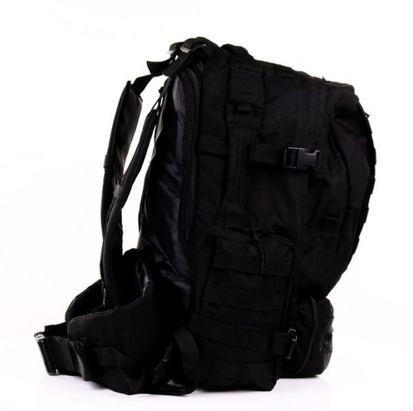 RUGZAK ASSAULT 3 DAYS INHOUD 60 LITER6 Rugzak assault 3-days van 100% nylon <strong>Inhoud:</strong> 60 liter <strong>Afmetingen:</strong> Onder 30 x 16 x 52 cm. Boven 30 x 25 x 52 cm. 2 zakken van 13 x 7 x 20 cm <div class="colordesc">Zwart</div>