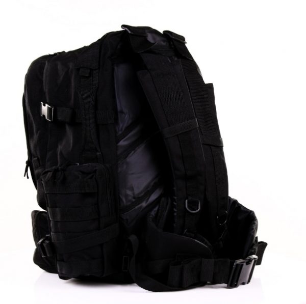 RUGZAK ASSAULT 3 DAYS INHOUD 60 LITER8 Rugzak assault 3-days van 100% nylon <strong>Inhoud:</strong> 60 liter <strong>Afmetingen:</strong> Onder 30 x 16 x 52 cm. Boven 30 x 25 x 52 cm. 2 zakken van 13 x 7 x 20 cm <div class="colordesc">Zwart</div>
