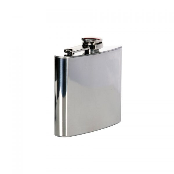 ZAKFLES 5 OUNCE CHROOM Zakfles 5 ounce van 100% RVS. <div class="colordesc">zilver/chrome</div>