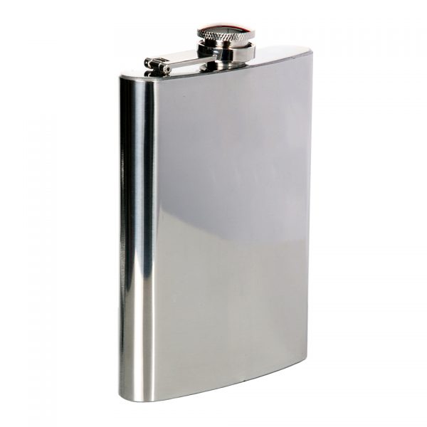 ZAKFLES 8 OUNCE CHROOM Zakfles 8 ounce van 100% RVS. <div class="colordesc">zilver/chrome</div>