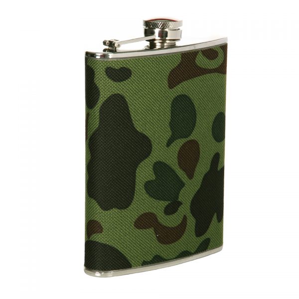 ZAKFLES 8 OUNCE WOODLAND Zakfles 8 ounce woodland van 100% RVS met een nylon omslag. <div class="colordesc">woodland</div>