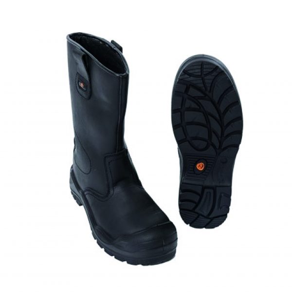 werklaars zwart niet <div>Merk: <span id="bestelnummer">Km Safety</span></div> <div>Materiaal: <span id="bestelnummer">Buffalo Crazy Horse Leather PU/TPU Zool</span></div> <div> Km Safety Footwear met EN345 Normering Cambrella gevoerde Offshore Boot met Stalen neus, Stalen Tussenzool, Kruipneus, Anti-Slipzool, Waterafstotend, Antistatisch, Schokabsorberende hiel en stevig profiel. Geschikt voor Sector Bouw, Offshore, Metaal, Transport, Contructie, Agrarische Sector. Uitgevoerd in zeer mooie kwaliteit leer! <div class="colordesc">Zwart</div> </div>