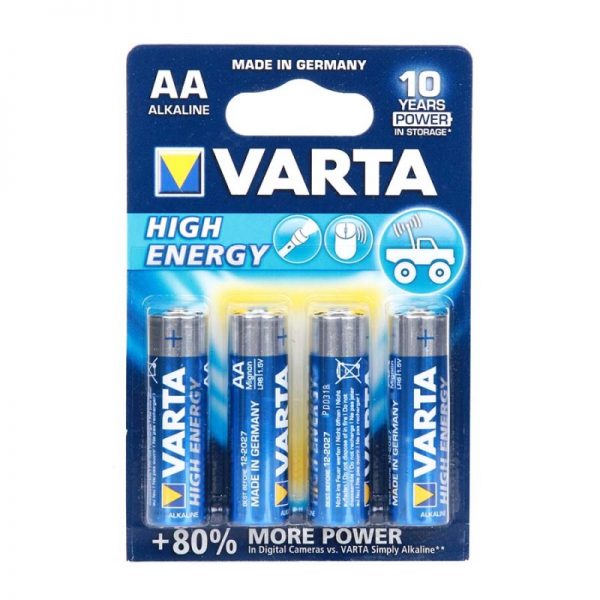 365112 Varta batterij AA cell Varta batterij AA-cell 4 stuks op een blister. &nbsp;