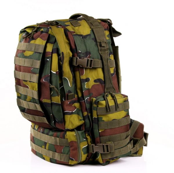 RUGZAK ASSAULT 3 DAYS BELG. CAMO5 Rugzak assault 3-days Belg. camo <strong>Afmeting:</strong> 30 x 20 x 50 cm <div class="colordesc">belgisch camo</div>