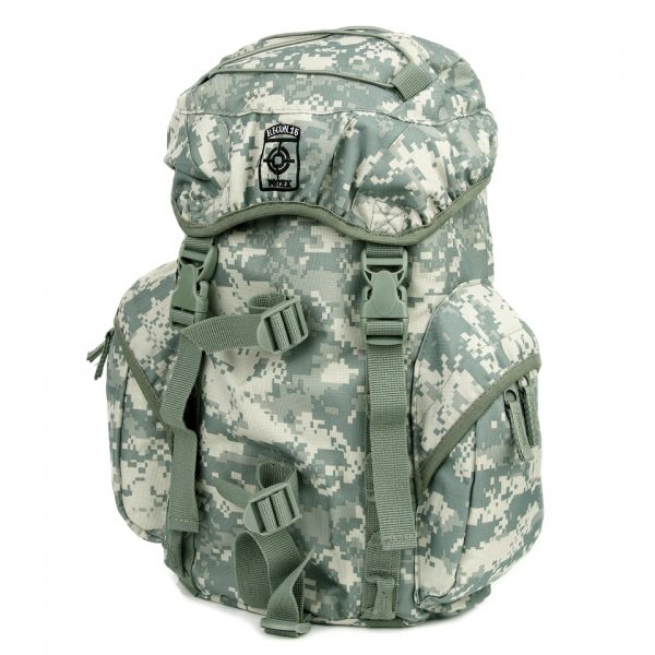 RUGZAK RECON 15 LTR.1 Rugzak recon 15 Ltr. van 100% nylon. De rugzak is getest onder zware omstandigheden en is water bestendig dankzij een ingebouwde regenhoes. <strong>Afmeting: </strong>24 x 15 x 40 cm. <div> <div class="colorimg">acu</div> </div>