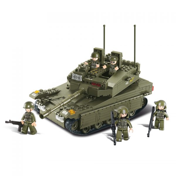 SLUBAN TANK M38 B0305 STYLE 3 16161 Sluban bouwstenen: het nieuwe speelgoedmerk met degelijke, duurzame plastic bouwstenen, kunststof blokjes en figuren met voordelige prijzen en ze passen gewoon op andere merken bouwstenen!