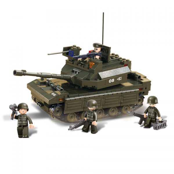 SLUBAN TANK M38 B6500 16178 <strong>Sluban Tank M38-B6500 - Bouw je eigen gevechtstank!</strong> Dompel jezelf onder in de wereld van militaire strategie en bouw je eigen <strong>tank</strong> met de indrukwekkende <strong>Sluban M38-B6500</strong> bouwset. Deze realistische gevechtstank biedt urenlang bouwplezier en voegt een stoer en uniek element toe aan je verzameling. Ontworpen voor echte liefhebbers van legerbouwsets, is dit een must-have voor kinderen en volwassenen die van uitdagende bouwprojecten houden. Wat Sluban onderscheidt, is de compatibiliteit met andere grote bouwsteenmerken zoals LEGO®. Hierdoor kun je jouw bestaande sets moeiteloos uitbreiden met de unieke militaire ontwerpen van Sluban. Met een gewicht van 611 gram is deze bouwset stevig en duurzaam, geschikt voor talloze avonturen op het slagveld.