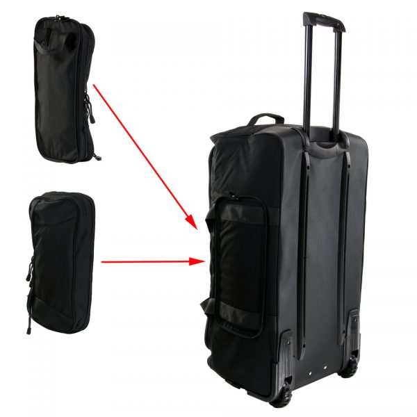 TROLLEY CONTRACTOR14 Trolley Contractor tas gemaakt van Cordura Nylon. Voorzien van Telescopische trekstang. Deze trolley is gemaakt van sterk en duurzaam materiaal. De trolley is voorzien van een afritsbare opbergzak aan de zijkant. <strong>Afmeting: </strong>80 X 45 X 38 cm coyote