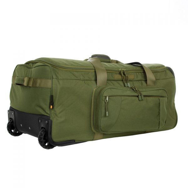 TROLLEY CONTRACTOR7 Trolley Contractor tas gemaakt van Cordura Nylon. Voorzien van Telescopische trekstang. Deze trolley is gemaakt van sterk en duurzaam materiaal. De trolley is voorzien van een afritsbare opbergzak aan de zijkant. <strong>Afmeting: </strong>80 X 45 X 38 cm groen