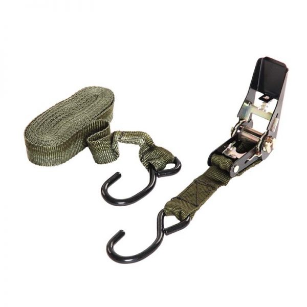 419211 Spanband army Spanband army van nylon en een metalen sluiting Lengte; 4,5 meter. <div class="colordesc">groen</div>