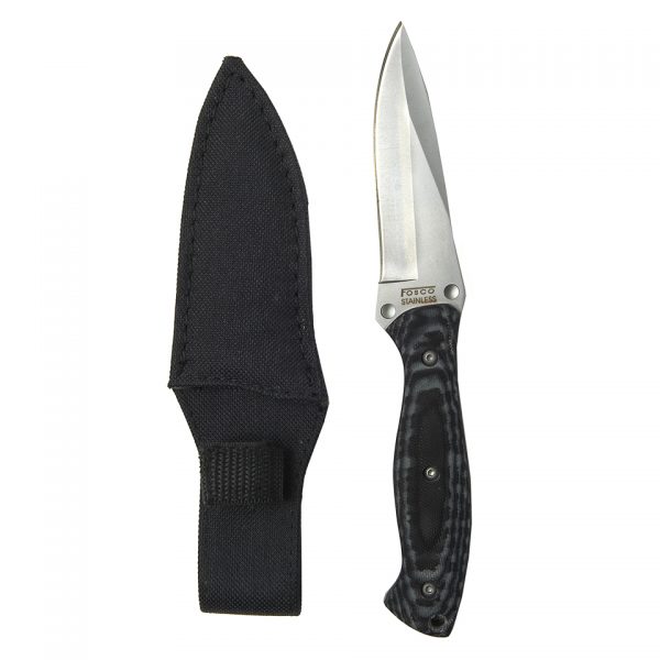 ARROW MES HOES CH001M 9066 Arrow mes + hoes CH001M van 100% metaal. <div class="colordesc">zwart</div> <div> <h4><span style="color: #ff0000;"><strong>Messen en bijlen versturen wij altijd met leeftijdscheck 18+!</strong></span></h4> </div>