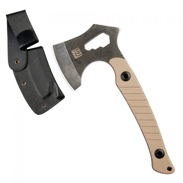 BIJL COYOTE 016102 Bijl incl. hoes Khaki. <div class="colordesc"></div> <div> <h4><span style="color: #ff0000;"><strong>Messen en bijlen versturen wij altijd met leeftijdscheck 18+!</strong></span></h4> </div>