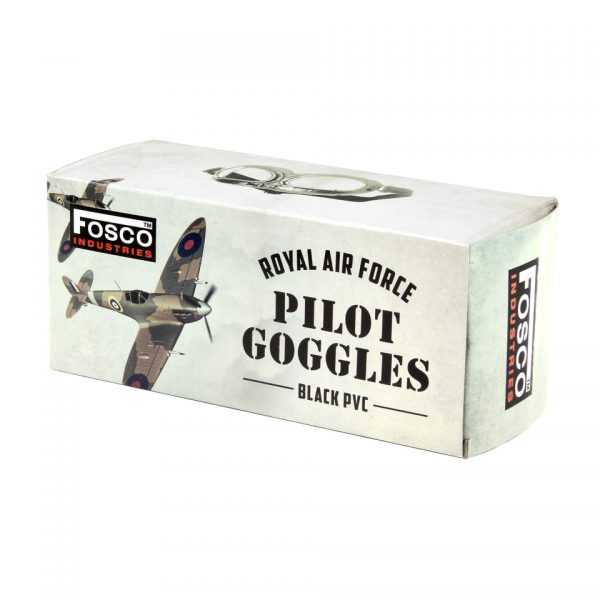 MOTORBRIL ZWART RAF2 <strong>Motorbril Zwart RAF – Royal Air Force Stijl</strong> De <strong>RAF Motorbril</strong> is een stijlvol accessoire met een klassieke uitstraling, geïnspireerd door de iconische brillen van de <strong>Royal Air Force</strong>. Deze bril is perfect als decoratief item en een must-have voor liefhebbers van vintage stijl en militaire geschiedenis. Hoewel de bril niet geschikt is voor bescherming tijdens het rijden, voegt hij een uniek en authentiek detail toe aan je motoroutfit of interieur. <strong>Alleen voor decoratie, geen beschermbril!!!</strong>