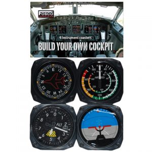 Set Cockpit onderzetters 4 stuks