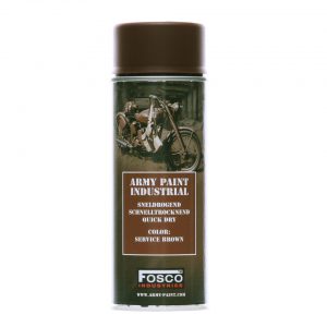 Spuitbus leger verf 400 ml - Service Brown