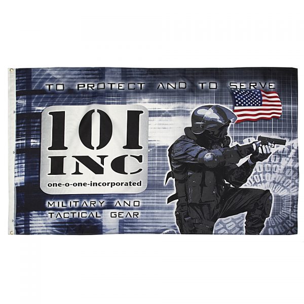 VLAG 101 INC. SECURITY Vlag van 100% polyester <strong>Afmeting:</strong> 1 x 1,5 m &nbsp;