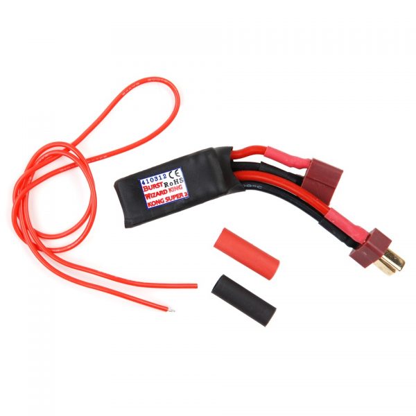 ADAPTER DEANS MOSFET Burst Wizard is een geavanceerde MOSFET voor AEG's welke kan gebruikt worden in "Plug&Play mode" (standaard Burst geactiveerd) of in "Hardwired mode" (alle mogelijke functies zijn actief). Kenmerken: - Adjustable 1~9 round burst - Full auto after burst delay (trigger held) - Sniper mode delay option - Trigger switch arcing reduction - Soft starting of motor - ROF adjustment (100% -> 40%) - Active Braking (natural AB technology) - LiPo/LiFePO4 low voltage cutoff - MILSIM support - Announce battery voltage - Announce ROF - Pre-cocking - Adaptive Smart Resettable Fuse.