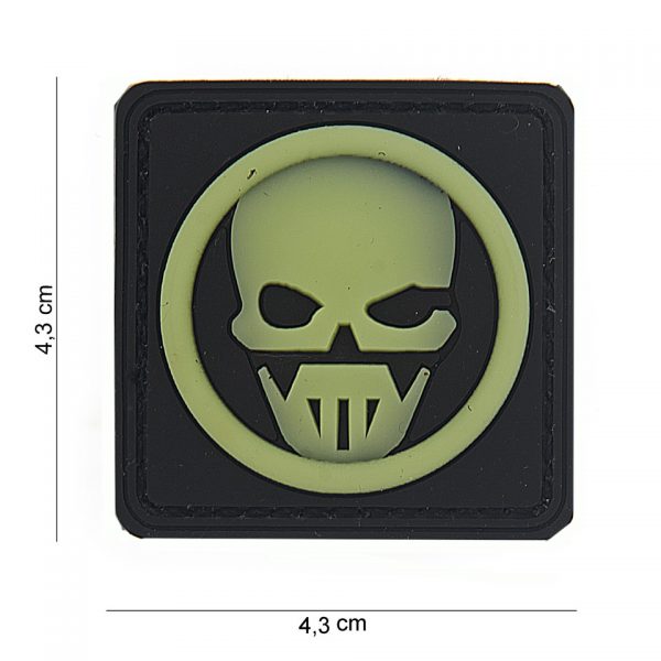 EMBLEEM 3D PVC GHOST 11169 Embleem van PVC met klitteband aan de achterzijde. &nbsp;