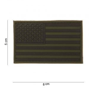 Embleem 3D PVC USA subdued #11181
