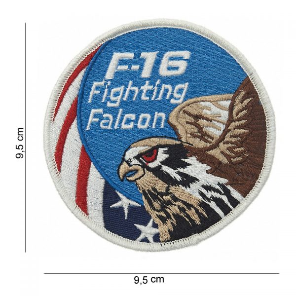 EMBLEEM STOF F 16 FIGHTING FALCON EAGLE USA 11701 4011 Embleem met tekst/afbeelding van stof.