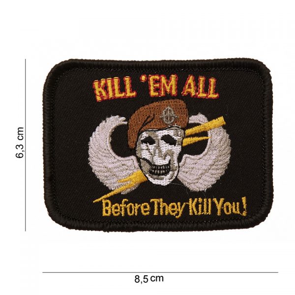 EMBLEEM STOF KILLEM ALL MET KLITTEBAND 11401 1054 Embleem met tekst/afbeelding van stof.