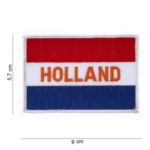 Embleem stof vlag Holland tekst Holland #1016