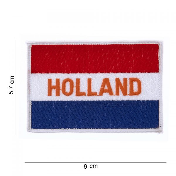 EMBLEEM STOF VLAG HOLLAND TEKST HOLLAND 11151 1016 Embleem met tekst/afbeelding van stof.