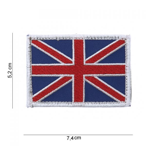 EMBLEEM STOF VLAG UK MET KLITTEBAND 1006 Embleem met tekst/afbeelding van stof.
