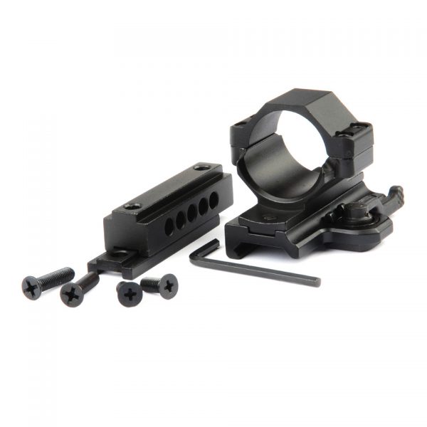 QUICK DETACHED MOUNT RAISER MQL 03 Quick detached mount + raiser MQL-03 Metalen framework voor op de replica. Voor het monteren van accessoires op de replica. <div class="colordesc">zwart</div>