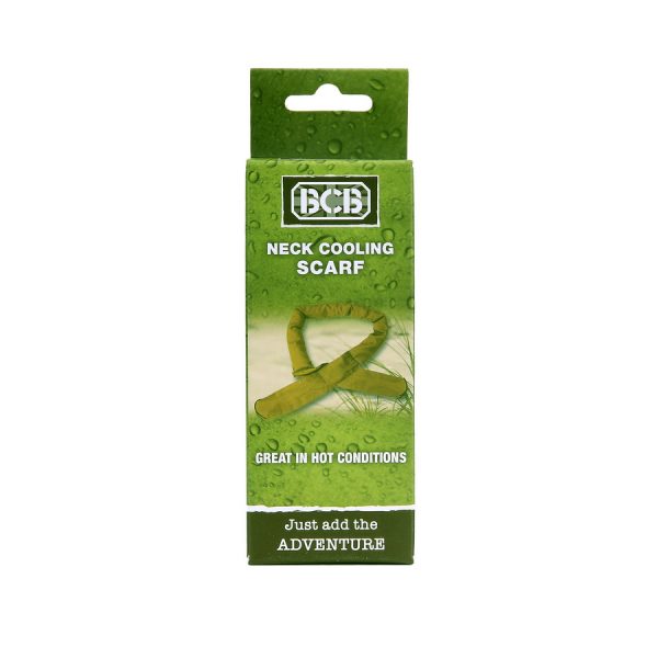 429680 BCB neck cooling scarf CL085SR Een eenvoudig maar zeer effectief lichaamskoelingproduct dat werkt door verdamping. Onderdompeling in schoon water gedurende ongeveer 15-25 minuten laat de polykristallen een groot volume water absorberen en vasthouden. Wanneer u deze draagt, verdampt het vastgehouden water en trekt lichaamswarmte af, waardoor er een verkoelend effect ontstaat. Koeleffect, verhoogd met koeling.