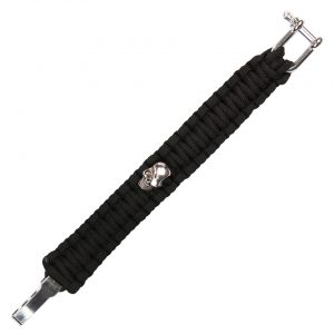 Paracord skull iron buckle 8 inch JYFPB10