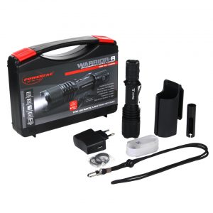POWERTAC TACTICAL FLASHLIGHT WARRIOR-R USB RECHARGEABLE KIT