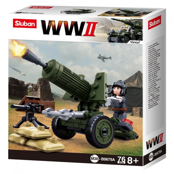 SLUBAN WWII 4IN1 ARMY MODEL A M38 B0678A 161301 Sluban is hét merk met leger gerelateerde bouwsets. Sluban is een van de weinige aanbieders van bouwstenen die legerartikelen in haar assortiment heeft. Het voordeel van Sluban is dat het ook compatibel is met andere grote bouwsteenmerken, je hoeft je dus geen zorgen te maken dat sluban niet past op je andere bouwsteenmerken.