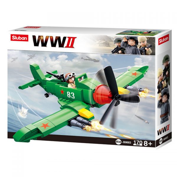 SLUBAN WWII ALLIED GROUND ATTACK AIRCRAFT M38 B0683 160931 Sluban bouwstenen: het nieuwe speelgoedmerk met degelijke, duurzame plastic bouwstenen, kunststof blokjes en figuren met voordelige prijzen en ze passen gewoon op andere merken bouwstenen!