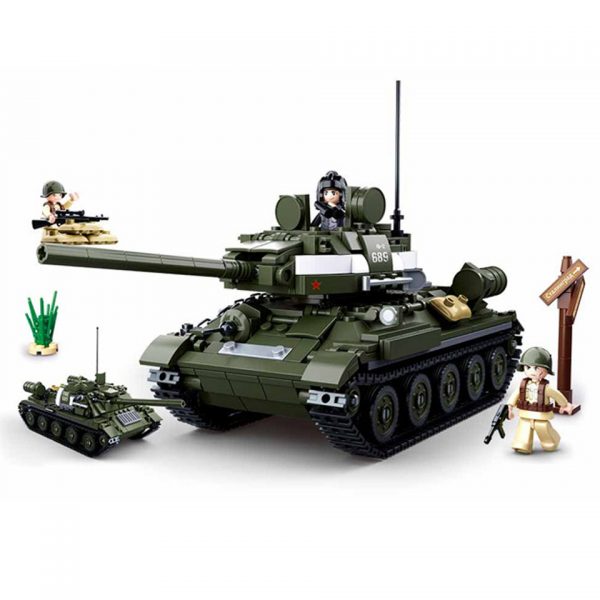 SLUBAN WWII ALLIED TANK HUNTER M38 B0689 16144 Sluban bouwstenen: het nieuwe speelgoedmerk met degelijke, duurzame plastic bouwstenen, kunststof blokjes en figuren met voordelige prijzen en ze passen gewoon op andere merken bouwstenen!