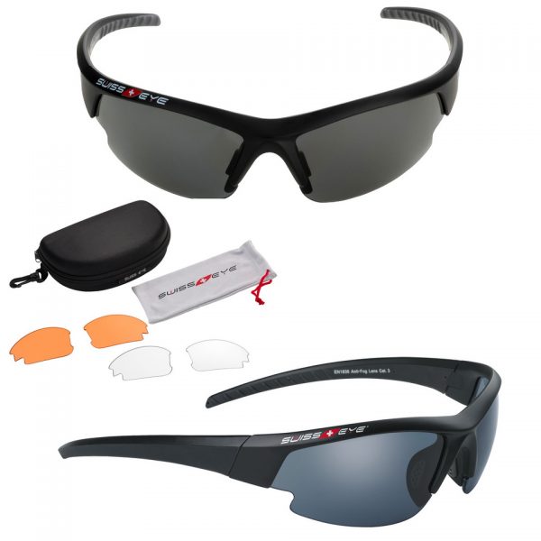 SWISSEYE BRIL GARDOSA EVOLUTION 40271 * adjustable nose pads, aerodynamic form * rubberized, fluted temples offer hold * polycarbonate lens with antifog/antiscratch coating * 100% UVA-, UVB- and UVC-protection up to 400 nm (nanometer) * spare lenses orange & clear * microfiber bag and case * EN 1836:2005+A1:2007, STANAG 2920 * laser protection lens possible on request <div class="colordesc">zwart</div>