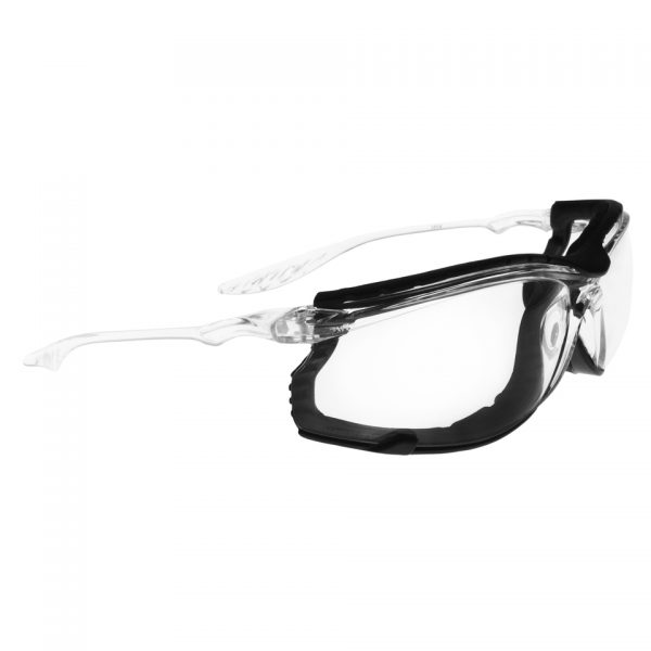 SWISSEYE BRIL SANDSTORM 40372 * Polycarbonatscheibe in smoke oder clear mit Antifog/Antiscratch-Beschichtung / polycarbonate lens in smoke or clear with antifog/antiscratch-coating * Fassung PC / PC frame * 100% UVA-, UVB- und UVC-Schutz bis 400 nm / 100% UVA-, UVB- and UVC-protection up to 400 nm (nanometer) * Schaumstoffschutz / foamed protection * Mikrofaserbeutel / microfiber bag * EN 12312-1, ANSI Z87.1 <div class="colordesc">blank/neutraal</div>