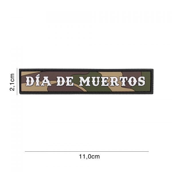 EMBLEEM 3D PVC DIA DE MUERTOS STREEP WOODLAND 6131 Embleem PVC met klitteband aan de achterzijde.