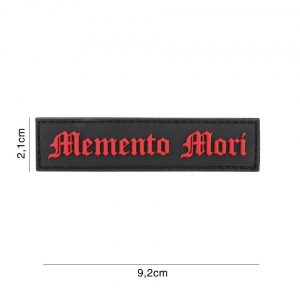 Embleem 3D PVC Dia de Muertos (streep) zwart #6132
