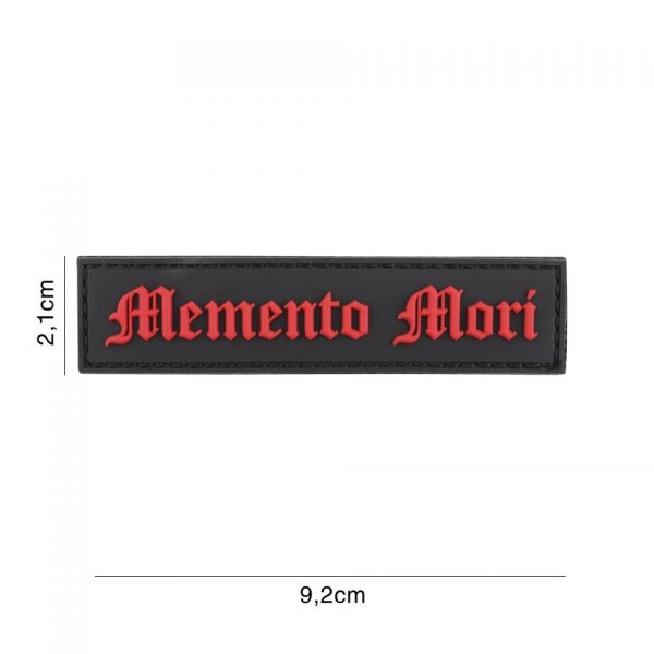 EMBLEEM 3D PVC DIA DE MUERTOS STREEP ZWART 6132 Embleem PVC met klitteband aan de achterzijde.