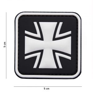 Embleem 3D PVC Duits kruis zwart #8075