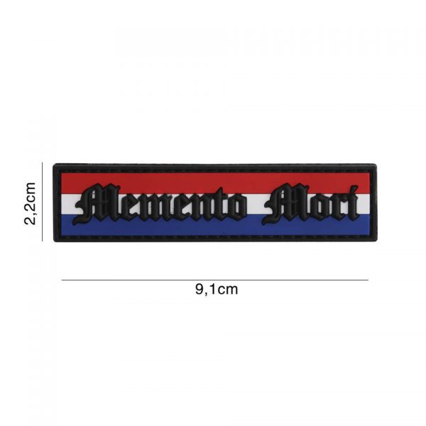 EMBLEEM 3D PVC MEMENTO MORI STREEP NEDERLAND 6138 Embleem PVC met klittenband aan de achterzijde.