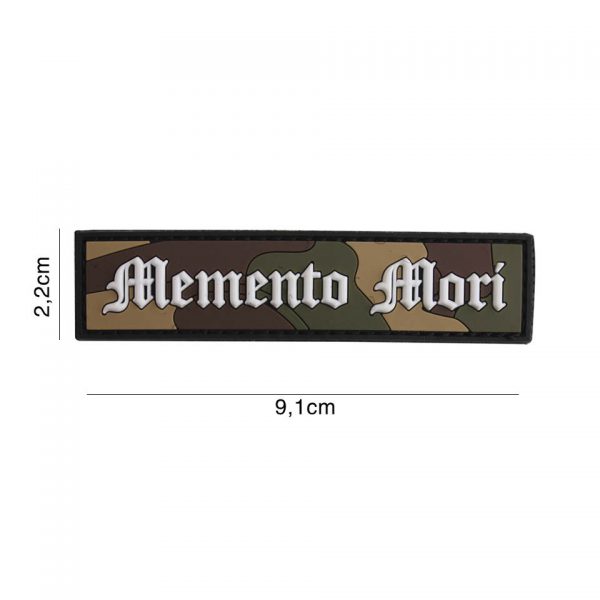 EMBLEEM 3D PVC MEMENTO MORI STREEP WOODLAND 6139 Embleem PVC met klittenband aan de achterzijde.
