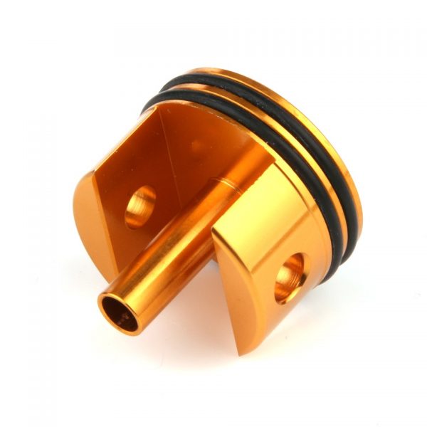 G36 CYLINDER HEAD PAD ON BUTTON GT0018 26022 - 7075-T6 aluminium constructie - CNC-bewerkt, hoge precisie. - Dubbele O-ring voor een betere lucht afdichting - Rubber kussen om schokken te absorberen - Voor de G36 AEG versnellingsbak <div class="colordesc">brons</div>