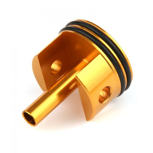 G36 CYLINDER HEAD PAD ON BUTTON GT0023 26023 - 7075-T6 aluminium constructie - CNC-bewerkt en hoge precisie - Dubbele O-ring voor een betere lucht afdichting - Rubber kussen om schokken te absorberen - Voor G36 AEG versnellingsbak <div class="colordesc">brons</div>
