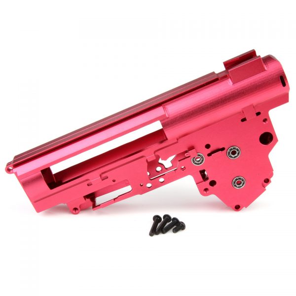 GEARBOX V3 8MM BX0002 26002 Super Shooter Gearbox Kenmerken: CNC gemachineerd, hoge intensiteit, hoge precisie, licht van gewicht, kan M150-M200 trekken. Materiaal: Aluminium-7075. <div class="colordesc">rood</div>